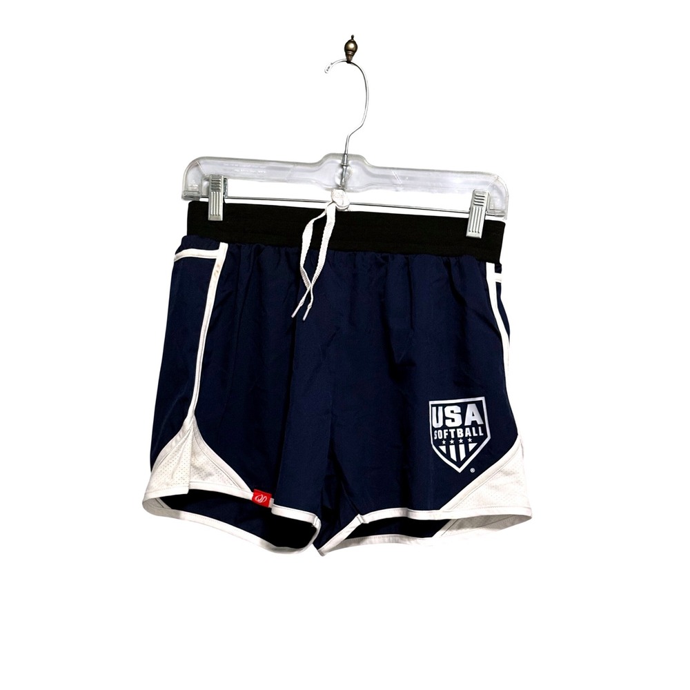 Dynasty Sportswear USA Softball Navy Blue Athletic Shorts Women Small